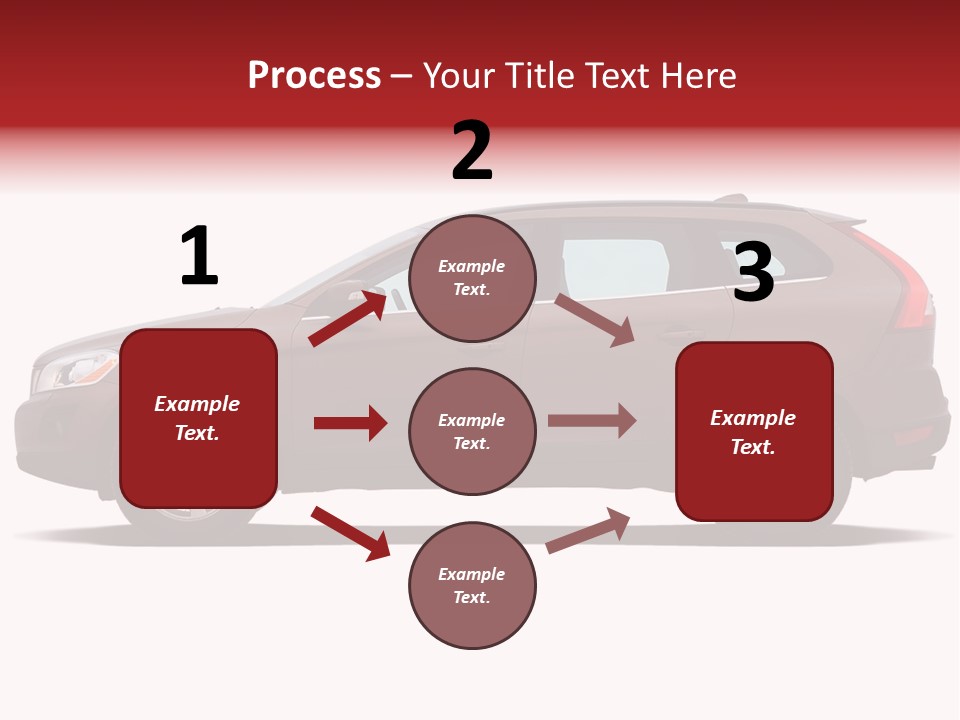 Luxury Suv Isolated On White Background PowerPoint Template
