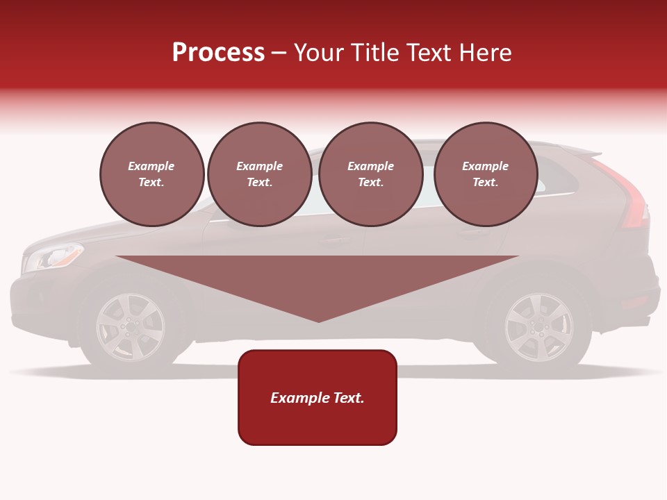 Luxury Suv Isolated On White Background PowerPoint Template