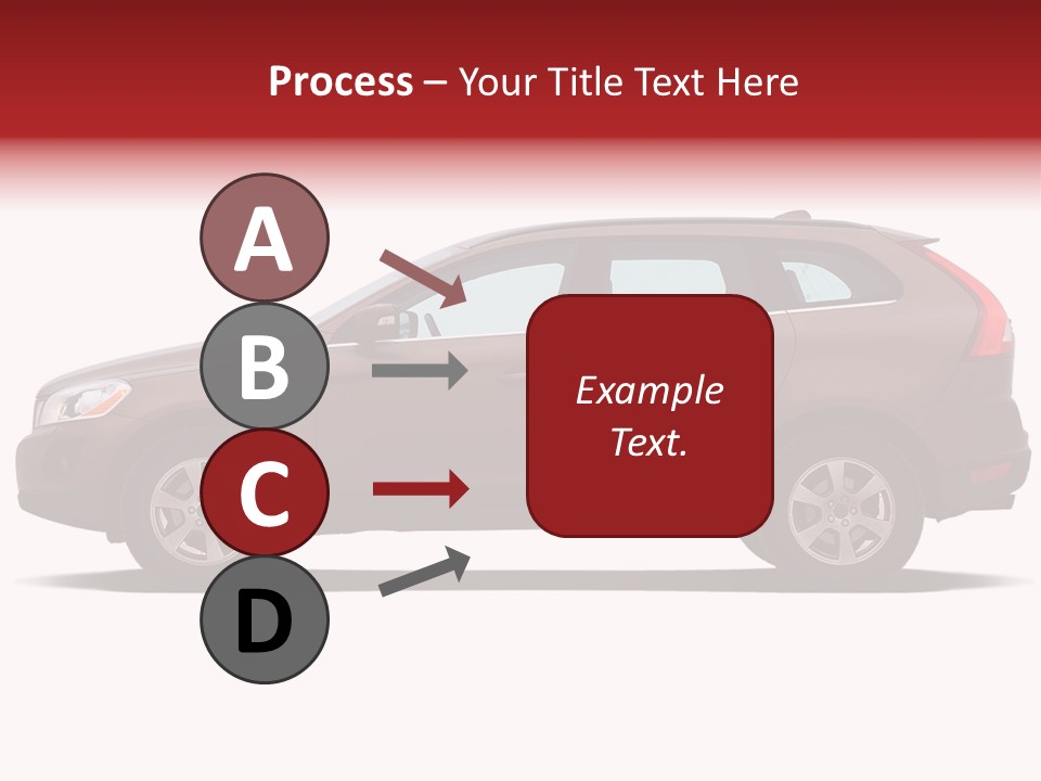 Luxury Suv Isolated On White Background PowerPoint Template