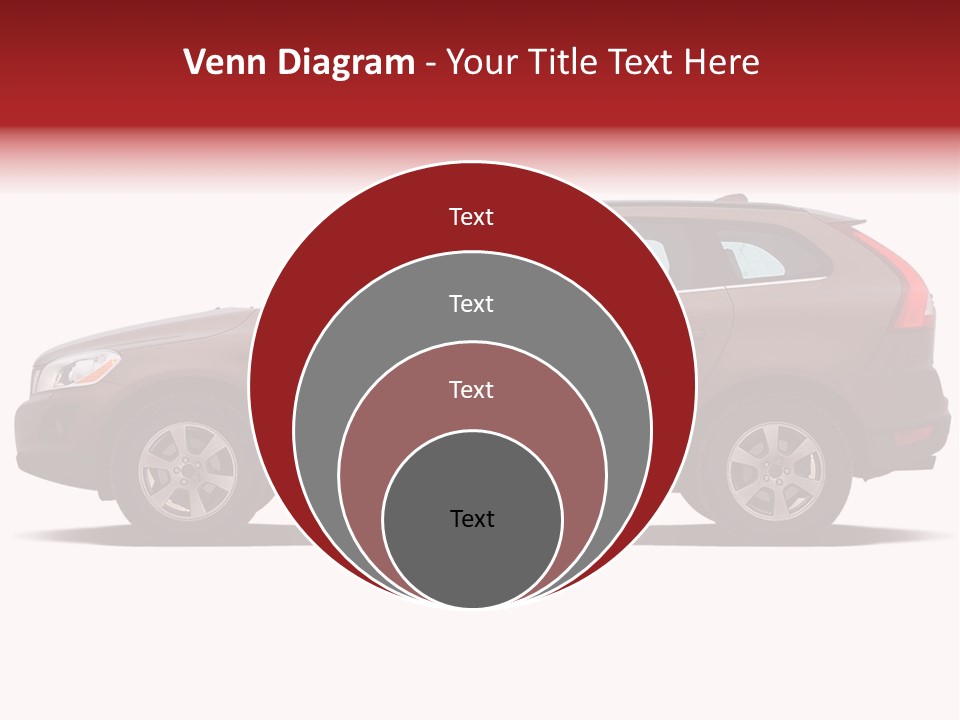 Luxury Suv Isolated On White Background PowerPoint Template