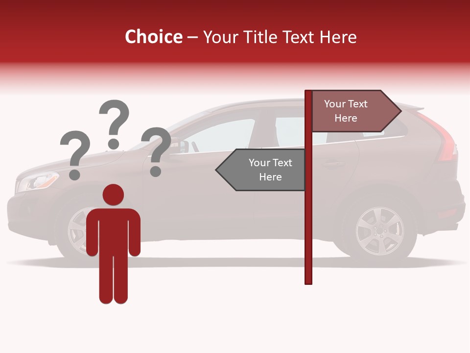 Luxury Suv Isolated On White Background PowerPoint Template