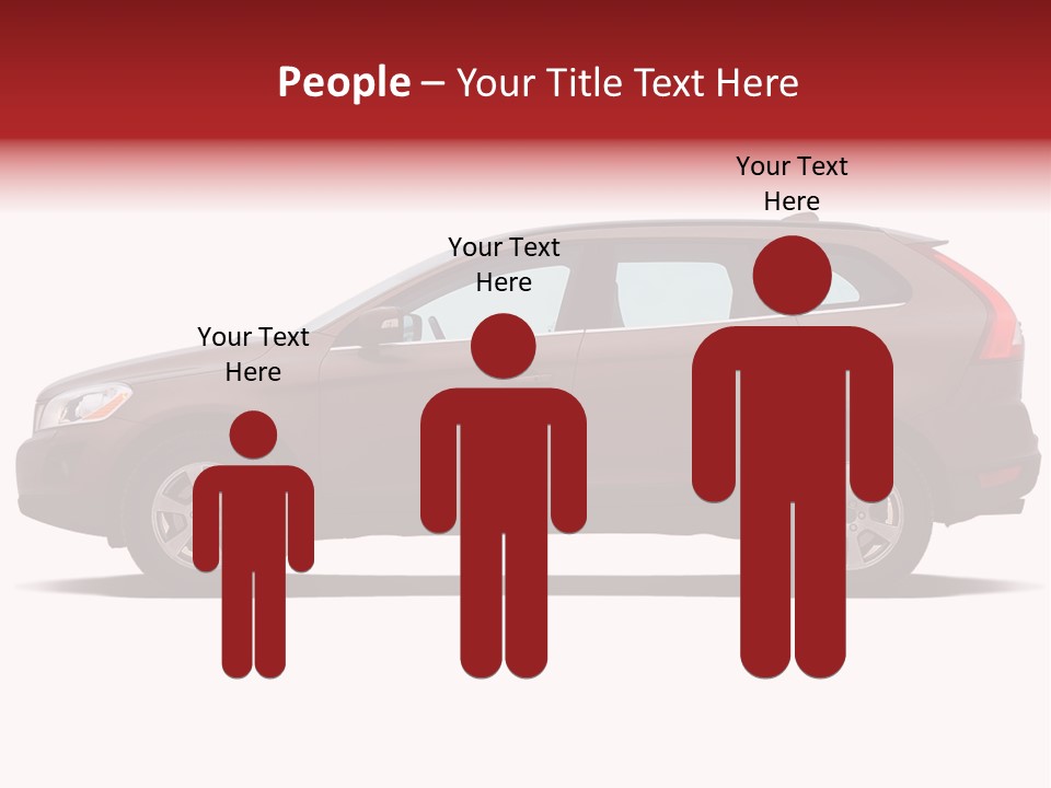 Luxury Suv Isolated On White Background PowerPoint Template