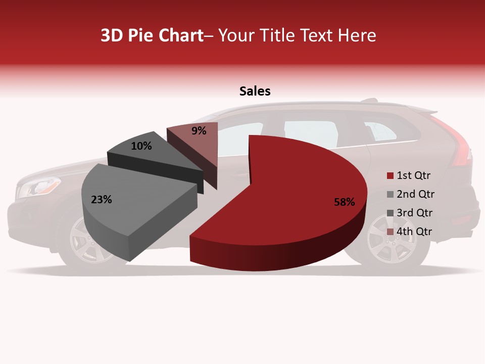 Luxury Suv Isolated On White Background PowerPoint Template