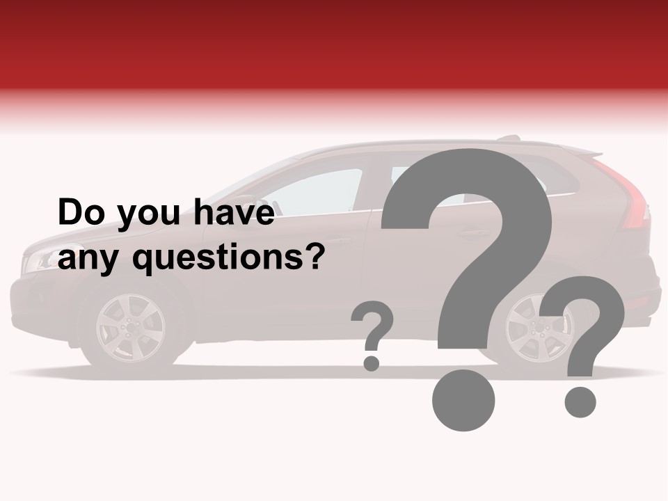 Luxury Suv Isolated On White Background PowerPoint Template