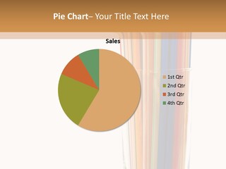 Many Multicolored Tubules In Glass Against The White Background PowerPoint Template