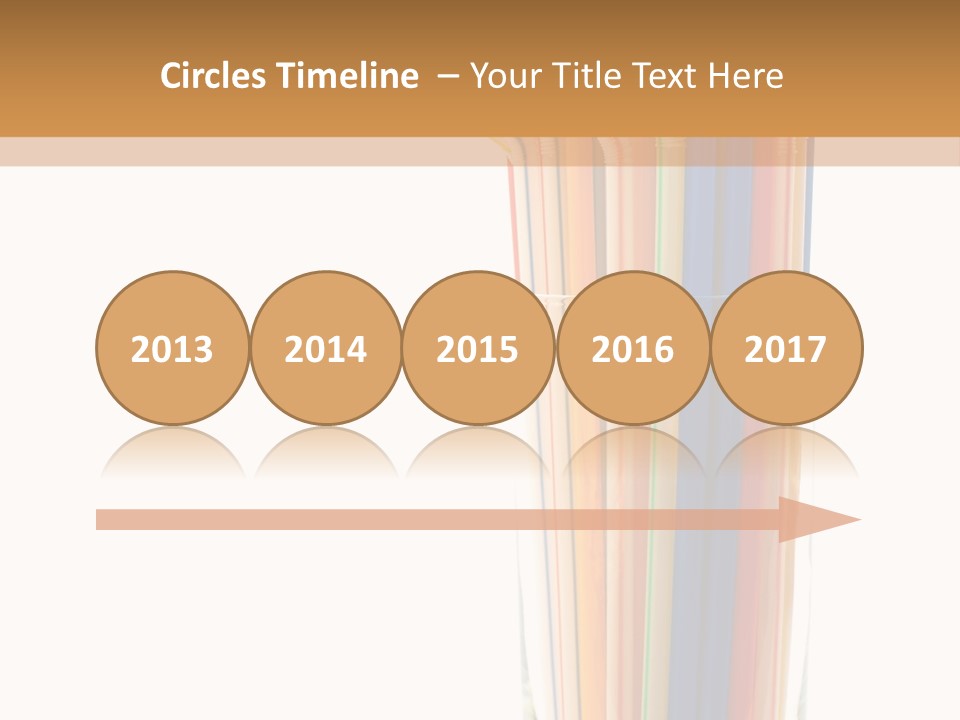 Many Multicolored Tubules In Glass Against The White Background PowerPoint Template