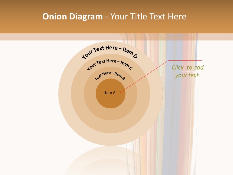 Many Multicolored Tubules In Glass Against The White Background PowerPoint Template