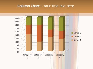 Many Multicolored Tubules In Glass Against The White Background PowerPoint Template