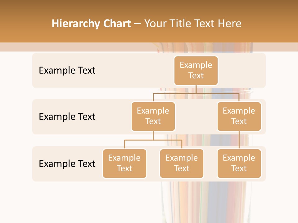 Many Multicolored Tubules In Glass Against The White Background PowerPoint Template