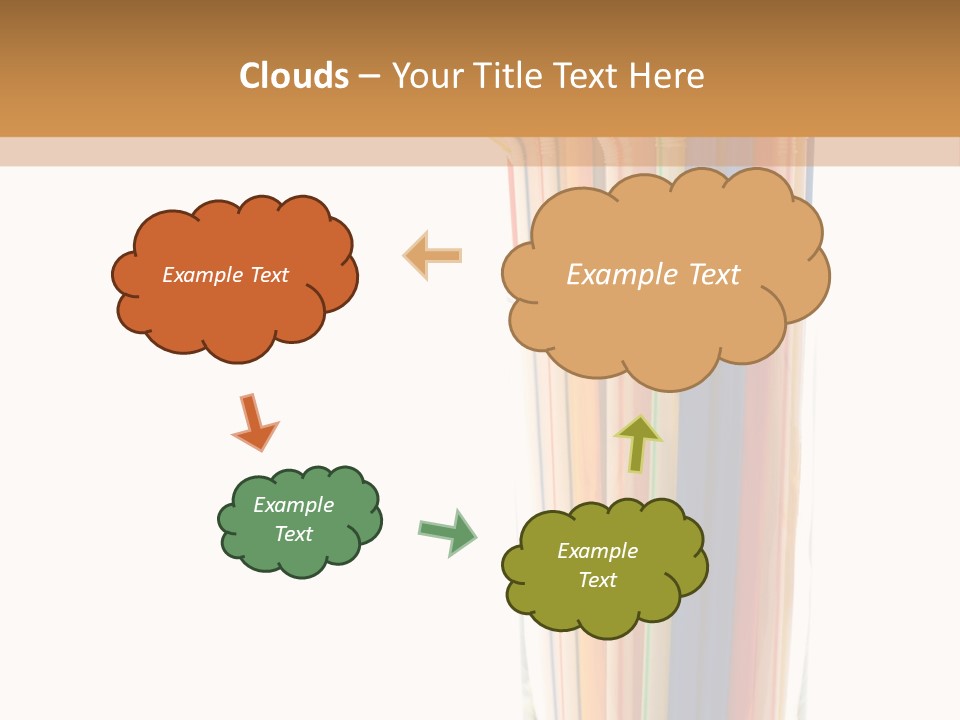 Many Multicolored Tubules In Glass Against The White Background PowerPoint Template