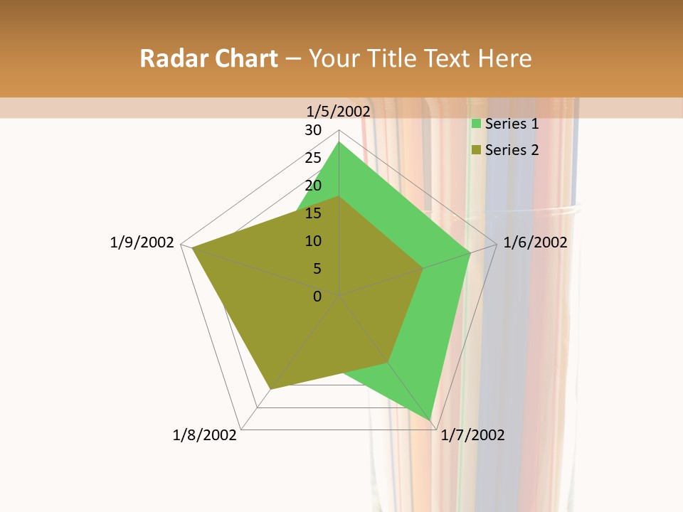 Many Multicolored Tubules In Glass Against The White Background PowerPoint Template