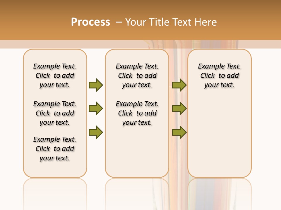 Many Multicolored Tubules In Glass Against The White Background PowerPoint Template