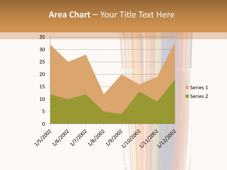 Many Multicolored Tubules In Glass Against The White Background PowerPoint Template