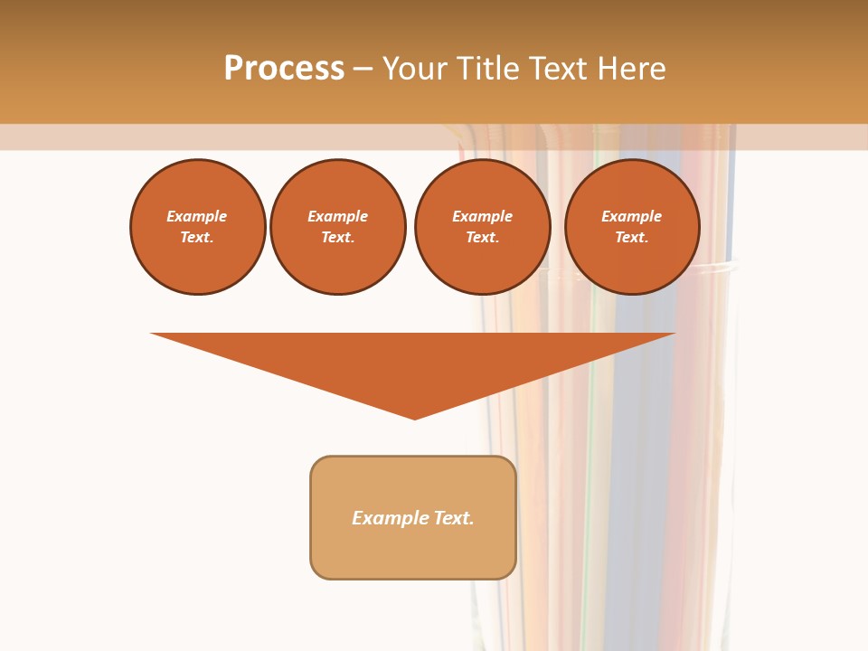 Many Multicolored Tubules In Glass Against The White Background PowerPoint Template