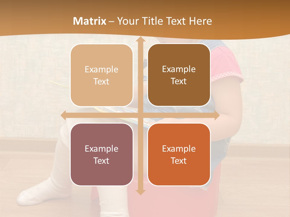 Little Girl Sitting On Red Potty With Open Book PowerPoint Template
