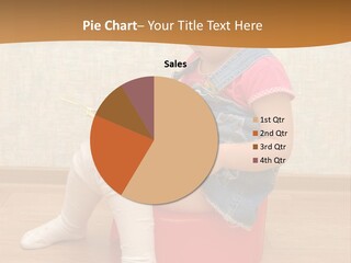 Little Girl Sitting On Red Potty With Open Book PowerPoint Template