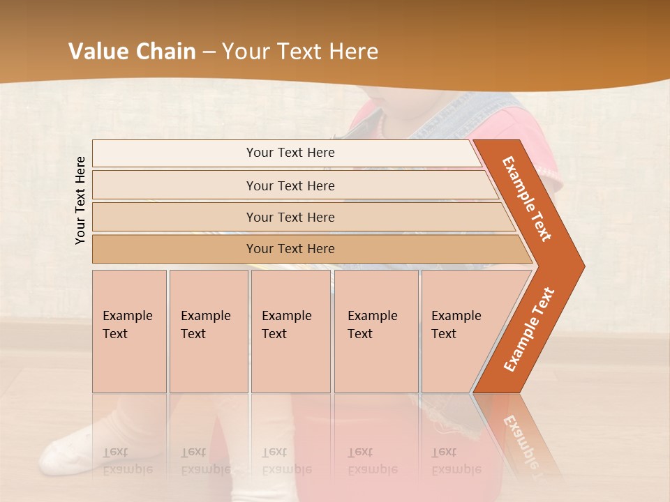 Little Girl Sitting On Red Potty With Open Book PowerPoint Template