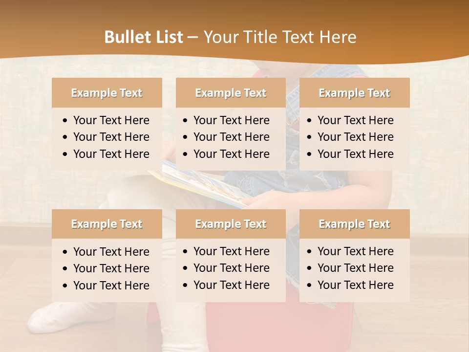 Little Girl Sitting On Red Potty With Open Book PowerPoint Template