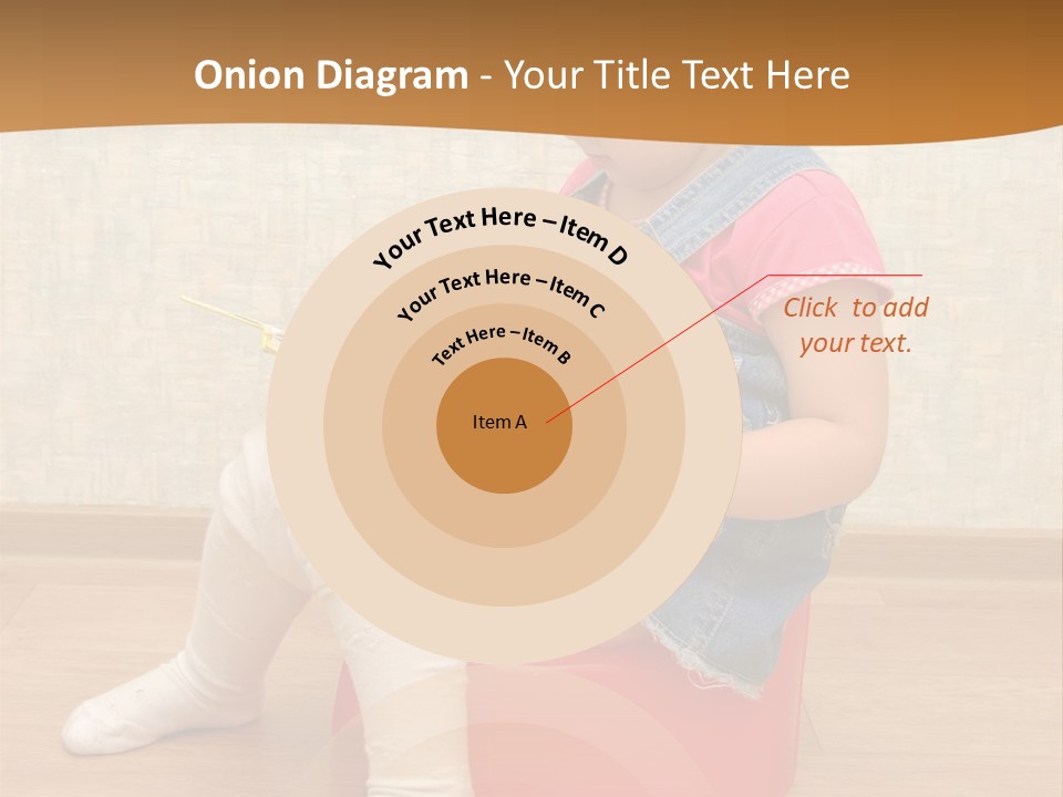 Little Girl Sitting On Red Potty With Open Book PowerPoint Template