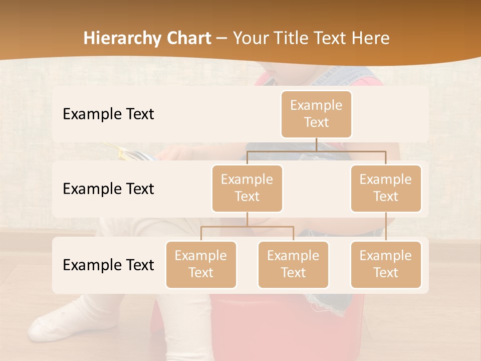 Little Girl Sitting On Red Potty With Open Book PowerPoint Template