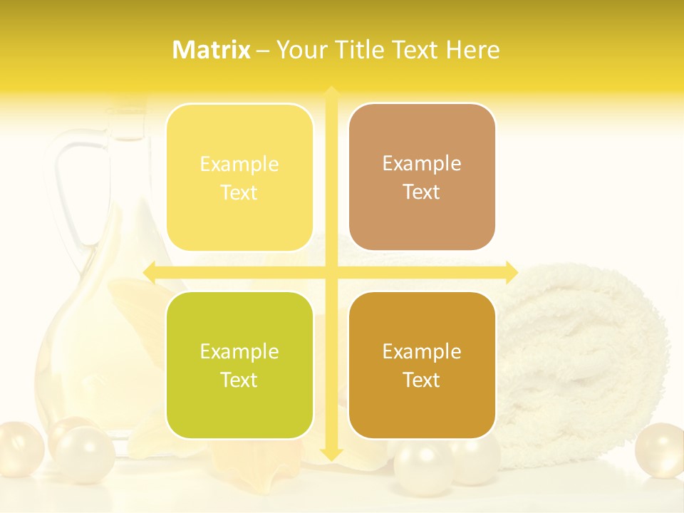 Spa Composition With Massage Oil Isolated On White Background PowerPoint Template