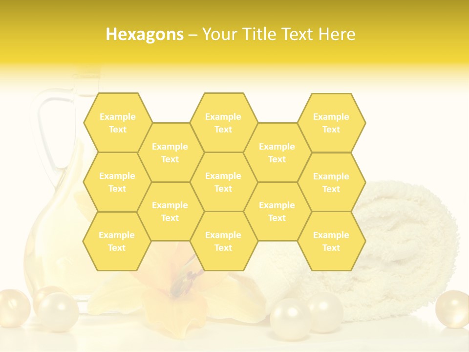 Spa Composition With Massage Oil Isolated On White Background PowerPoint Template