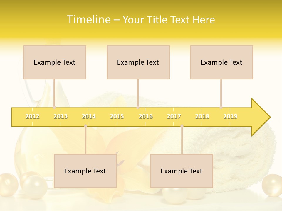 Spa Composition With Massage Oil Isolated On White Background PowerPoint Template