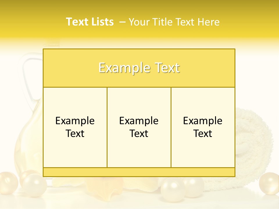 Spa Composition With Massage Oil Isolated On White Background PowerPoint Template