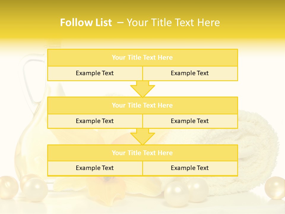 Spa Composition With Massage Oil Isolated On White Background PowerPoint Template