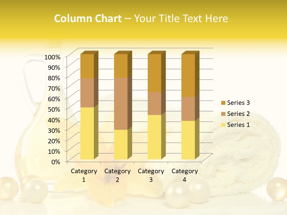 Spa Composition With Massage Oil Isolated On White Background PowerPoint Template