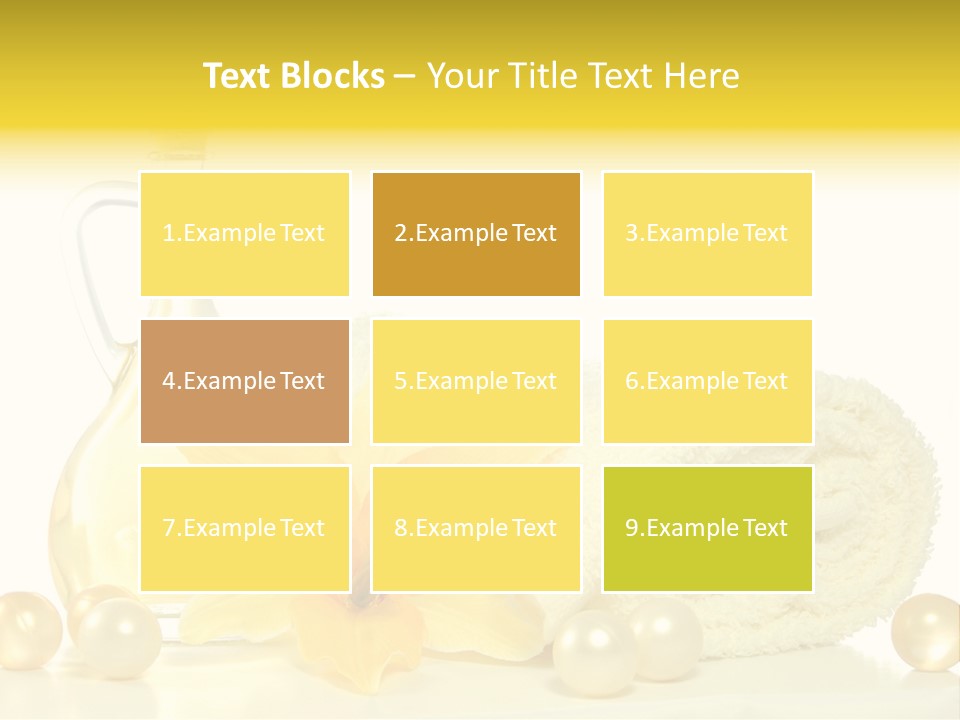 Spa Composition With Massage Oil Isolated On White Background PowerPoint Template