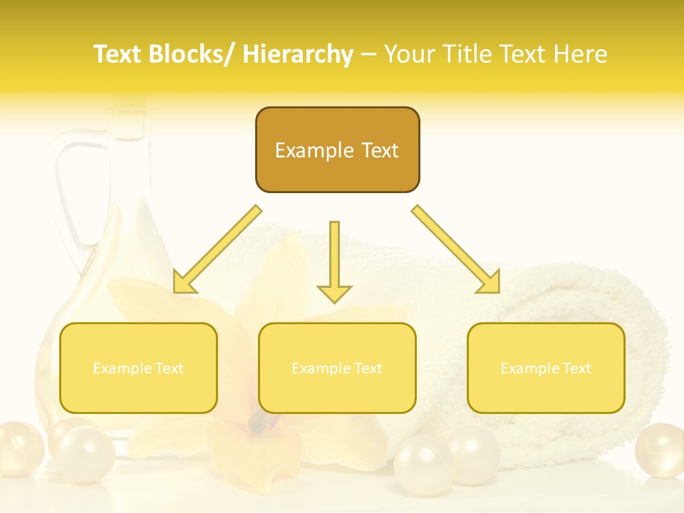 Spa Composition With Massage Oil Isolated On White Background PowerPoint Template