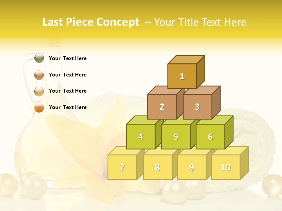 Spa Composition With Massage Oil Isolated On White Background PowerPoint Template