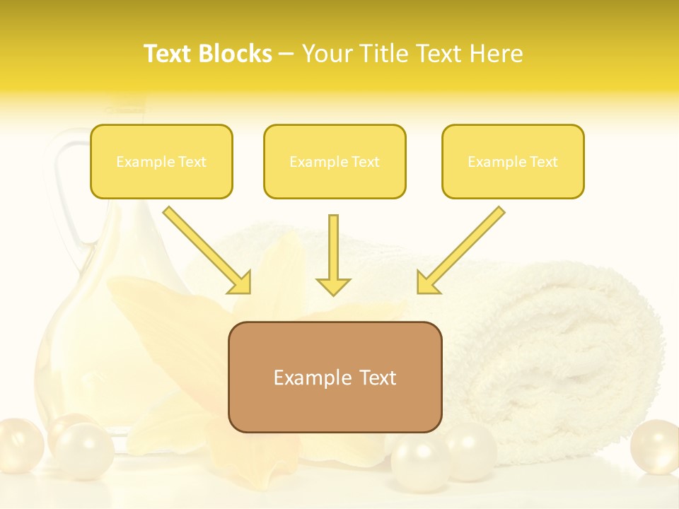 Spa Composition With Massage Oil Isolated On White Background PowerPoint Template