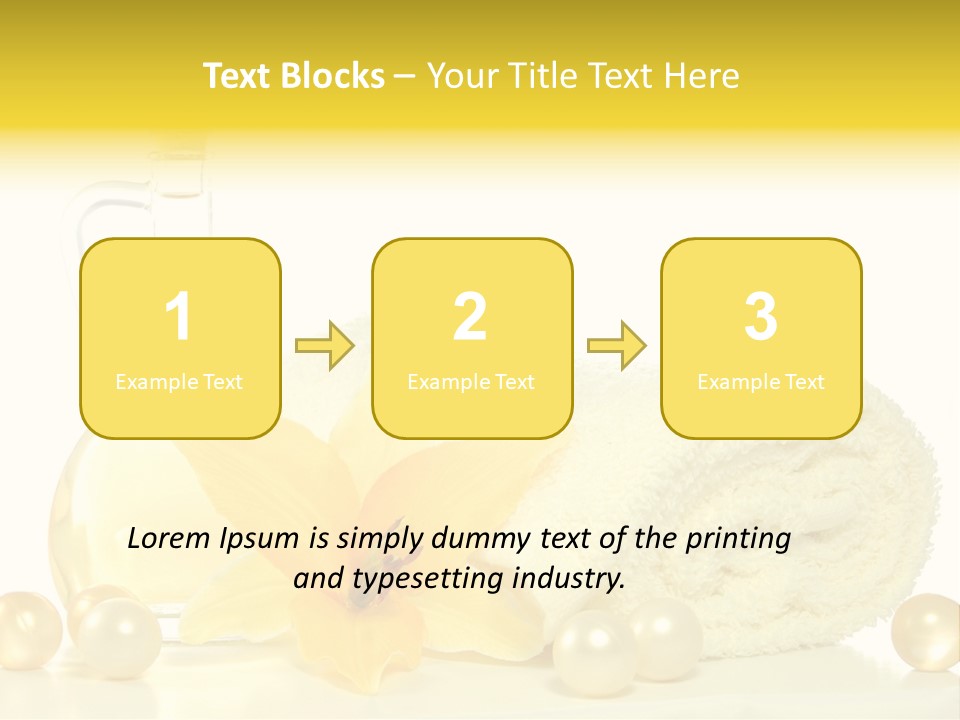 Spa Composition With Massage Oil Isolated On White Background PowerPoint Template