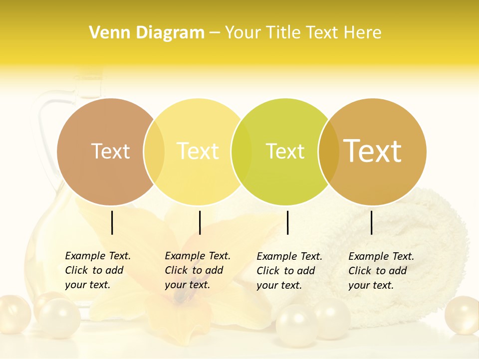 Spa Composition With Massage Oil Isolated On White Background PowerPoint Template