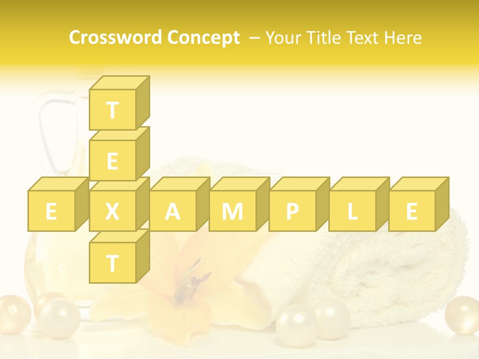 Spa Composition With Massage Oil Isolated On White Background PowerPoint Template