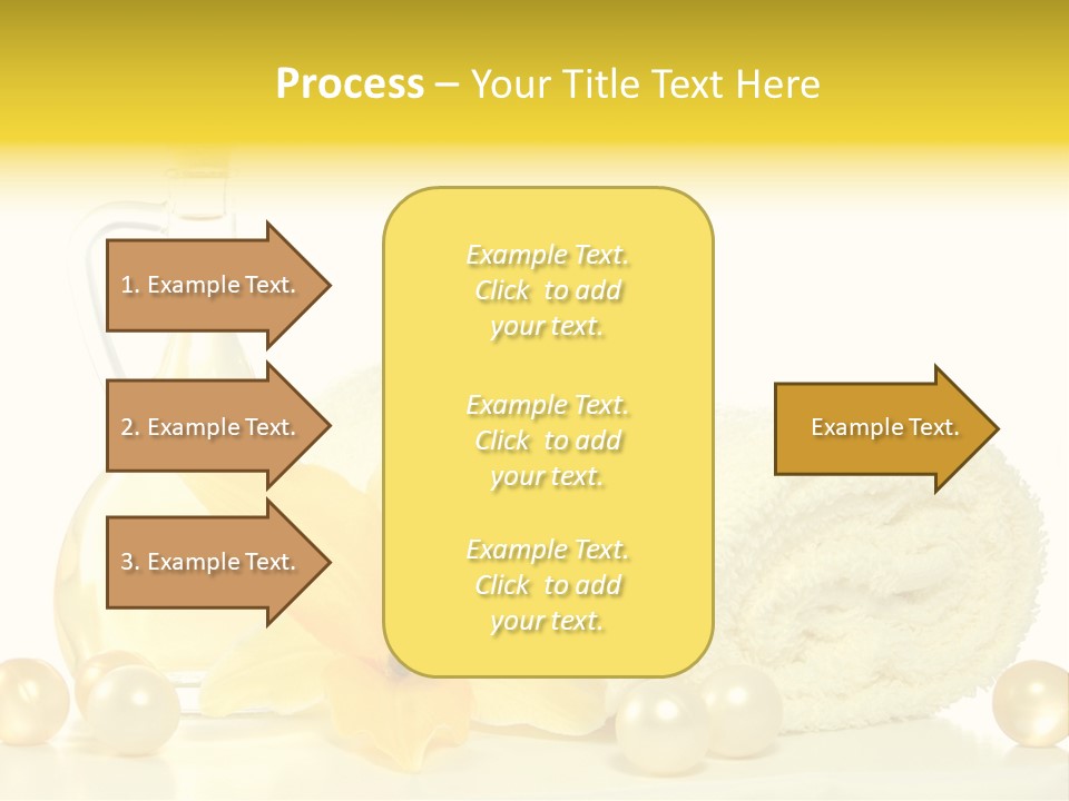 Spa Composition With Massage Oil Isolated On White Background PowerPoint Template