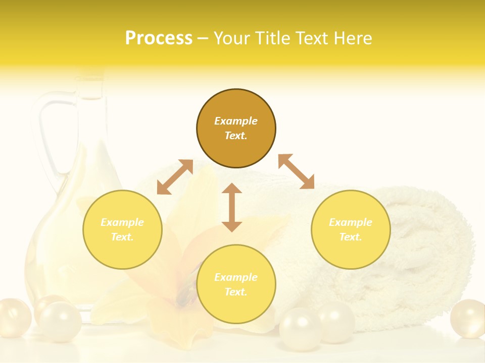 Spa Composition With Massage Oil Isolated On White Background PowerPoint Template