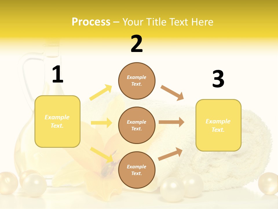 Spa Composition With Massage Oil Isolated On White Background PowerPoint Template