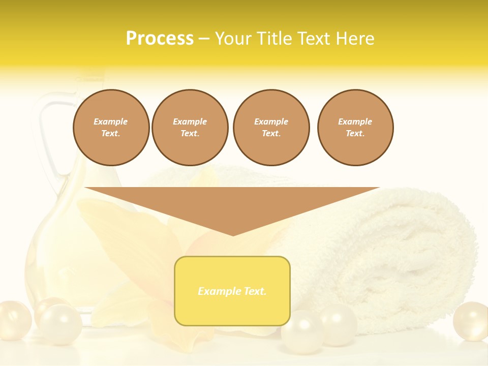 Spa Composition With Massage Oil Isolated On White Background PowerPoint Template