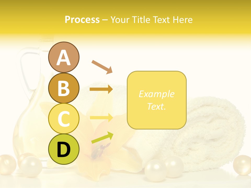 Spa Composition With Massage Oil Isolated On White Background PowerPoint Template