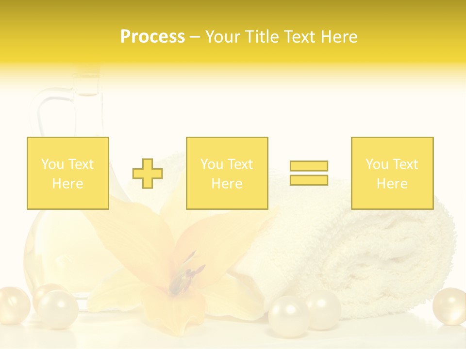 Spa Composition With Massage Oil Isolated On White Background PowerPoint Template