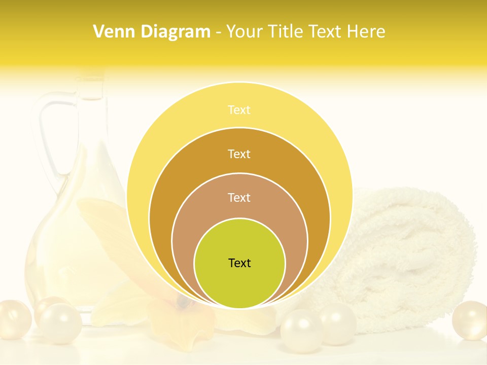 Spa Composition With Massage Oil Isolated On White Background PowerPoint Template