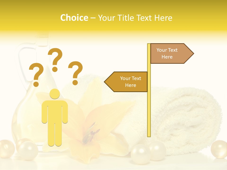 Spa Composition With Massage Oil Isolated On White Background PowerPoint Template