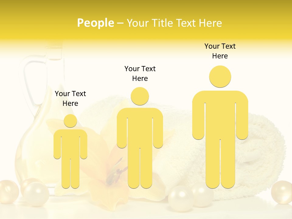 Spa Composition With Massage Oil Isolated On White Background PowerPoint Template