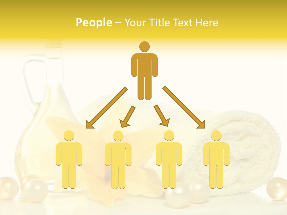 Spa Composition With Massage Oil Isolated On White Background PowerPoint Template