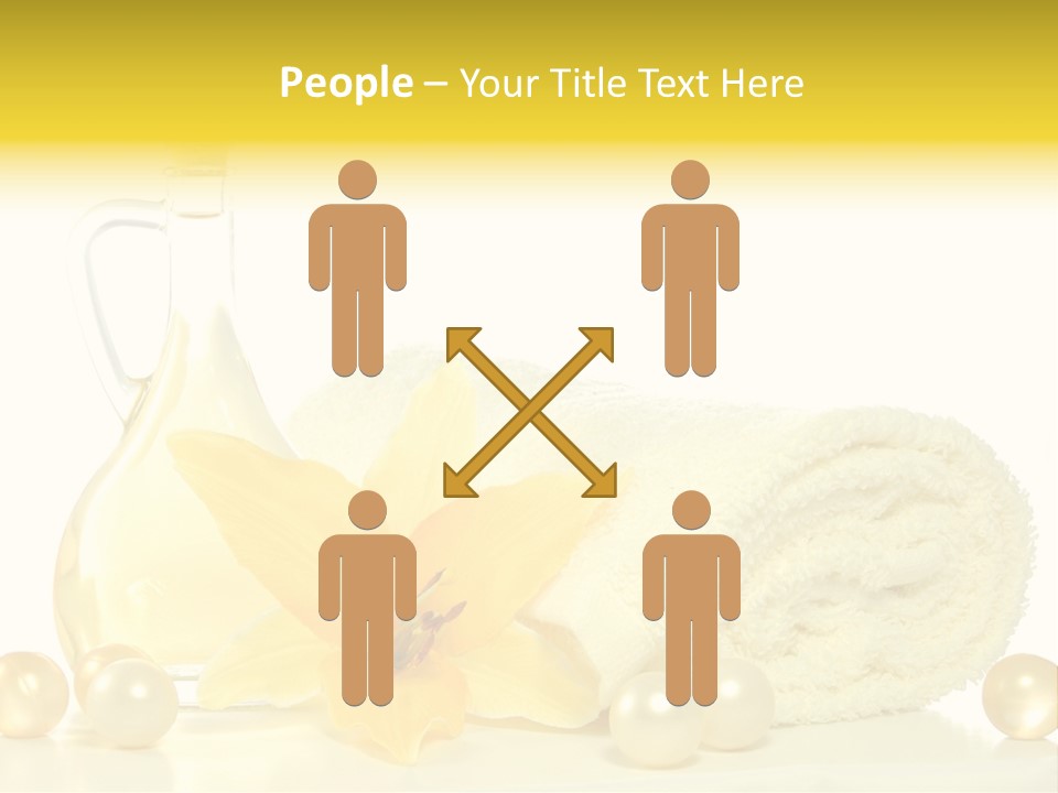 Spa Composition With Massage Oil Isolated On White Background PowerPoint Template