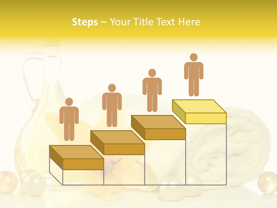 Spa Composition With Massage Oil Isolated On White Background PowerPoint Template