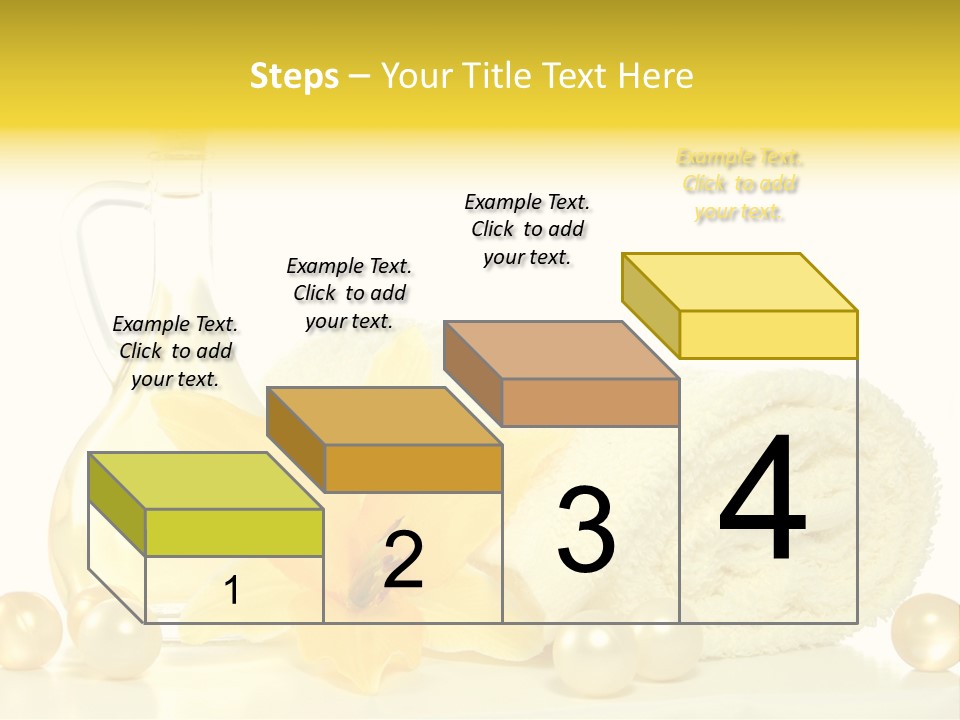 Spa Composition With Massage Oil Isolated On White Background PowerPoint Template